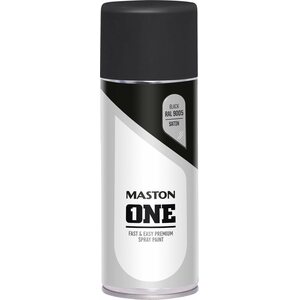 Maston Oy One spray-maali, matta musta 400 ml