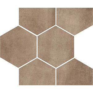 Nordic Tile Clays Earth Exagon 21x18,2cm