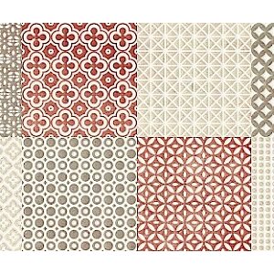 Nordic Tile Colorpatchwork Rosso 25x75