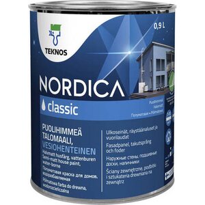 Teknos Nordica Classic puolihimmeä talomaali 0,9 l PM 3