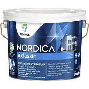 Teknos Nordica Classic puolihimmeä talomaali 2,7L PM5