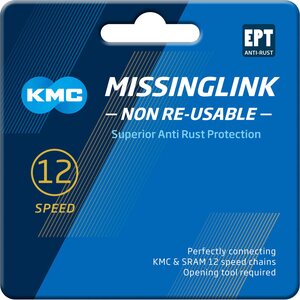KMC Ketjulukko KMC MissingLink 12NR, EPT Silver, 2kpl/ pkt