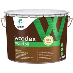 Teknos Woodex Wood Oil puuöljy, väritön, 9 l