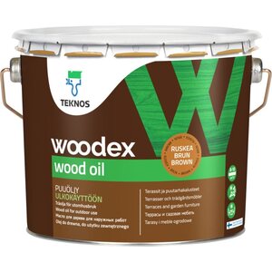 Teknos Woodex Wood Oil puuöljy, ruskea, 2,7 l