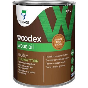 Teknos Woodex Wood Oil puuöljy, ruskea 0,9 l