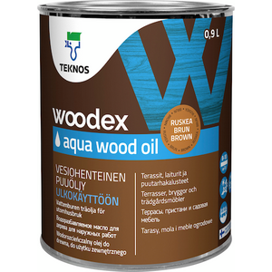 Teknos Woodex Aqua Wood Oil puuöljy, ruskea 0,9 l