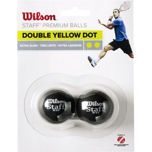 Wilson Squash Ball Db Yel Dot 2kpl/pkt - squashpallo