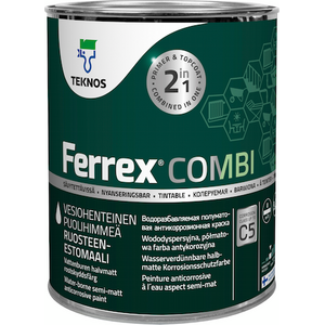 Teknos Ferrex Combi puolihimmeä ruosteenestomaali, sävytettävissä 0,9 L PM3