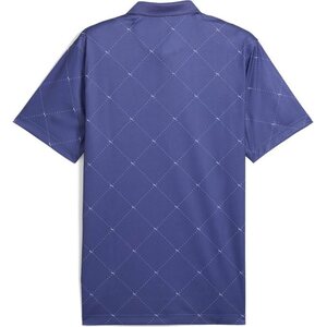 Puma Pure 2.0 Argyle Polo - Blue Crystal/White Glow