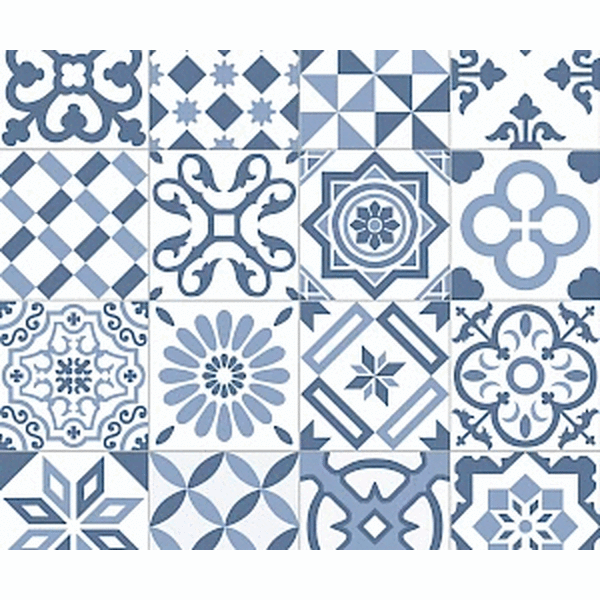 Nordic Tile Antigua Dec Azul