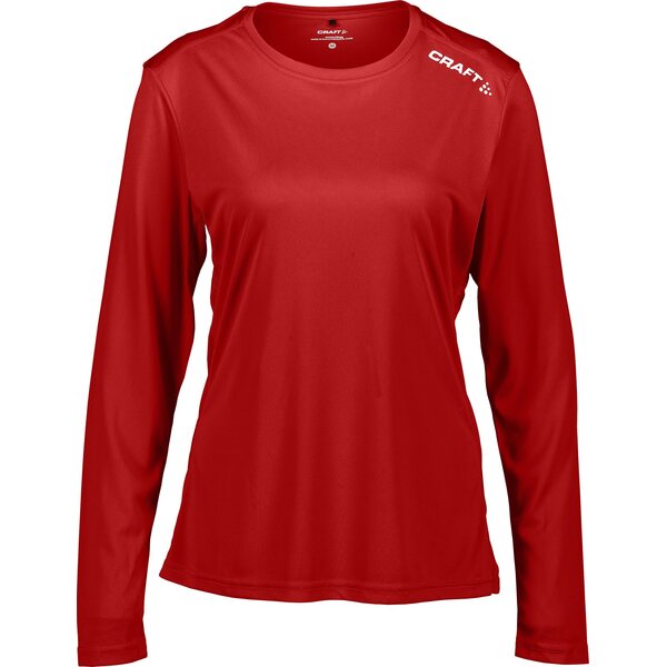 Craft Rush LS Tee W, Bright Red