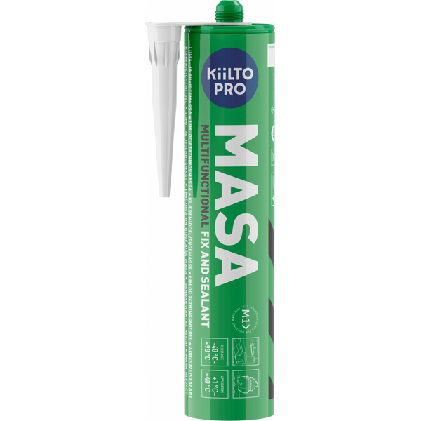 Kiilto Pro Masa liima- ja tiivistemassa 290 ml, valkoinen